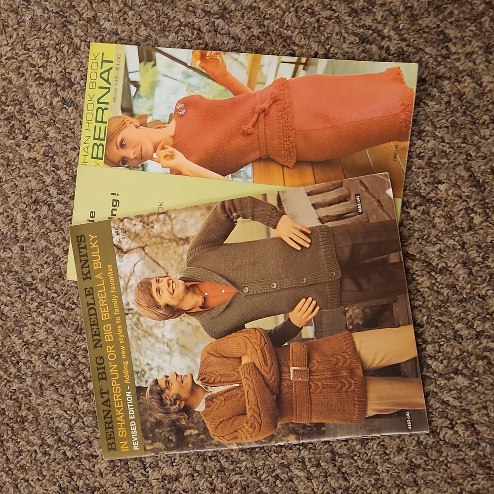 Vintage Bernat Knitting Books
